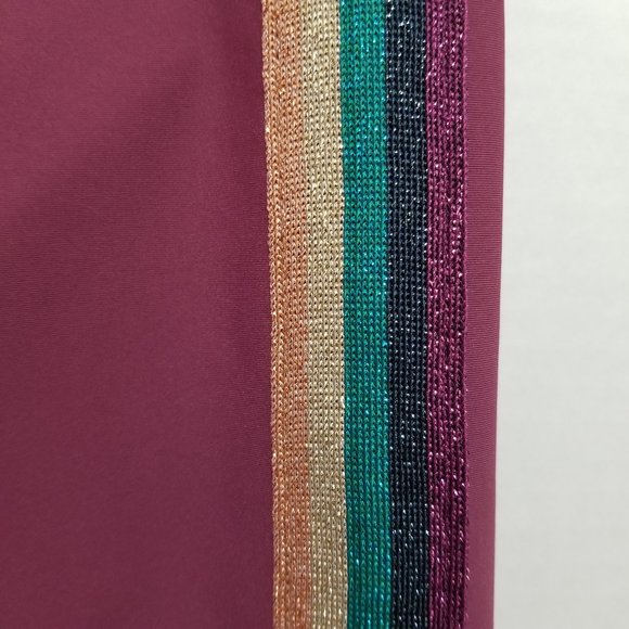 Spiritual Gangster leggings XS Essential High Waisted Yoga rainbow tuxedo stripe - Picture 5 of 16